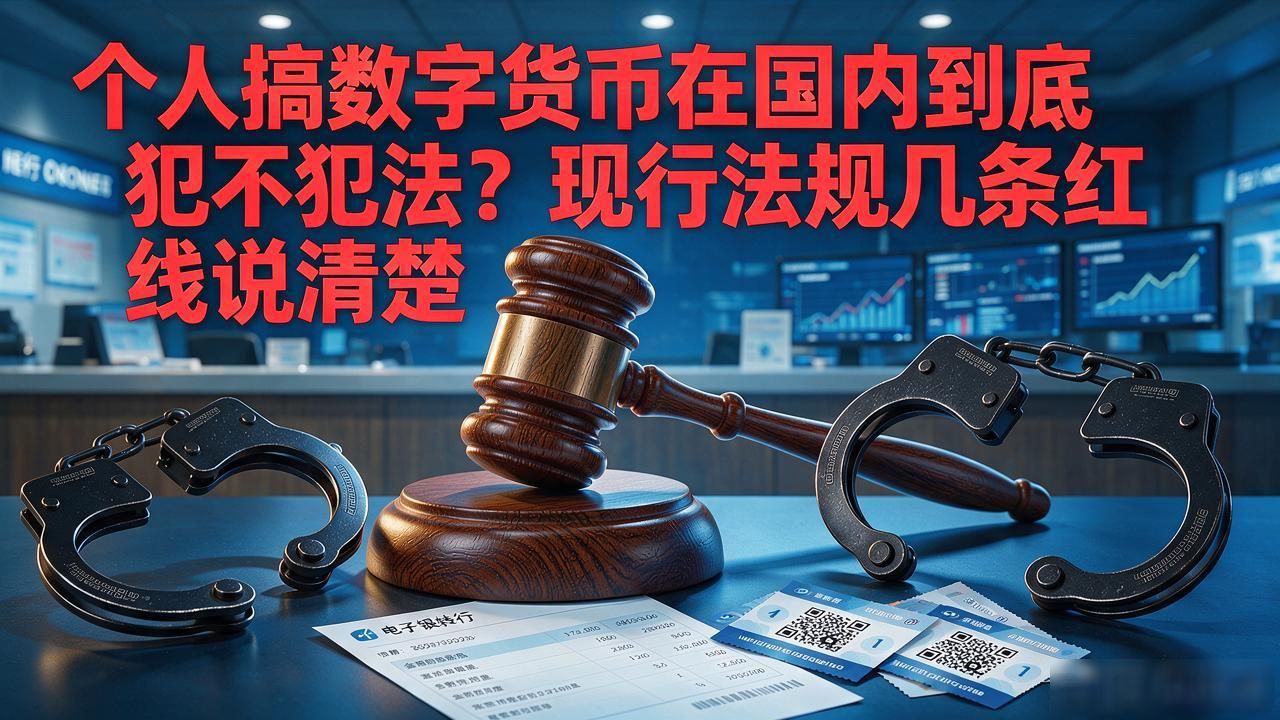 个人搞数字货币在国内到底犯不犯法？现行法规几条红线说清楚