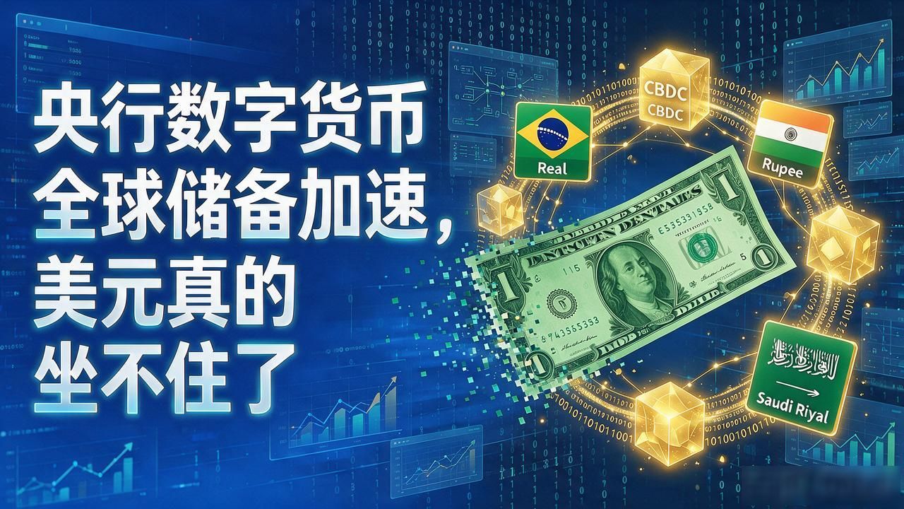 央行数字货币全球储备加速，美元真的坐不住了