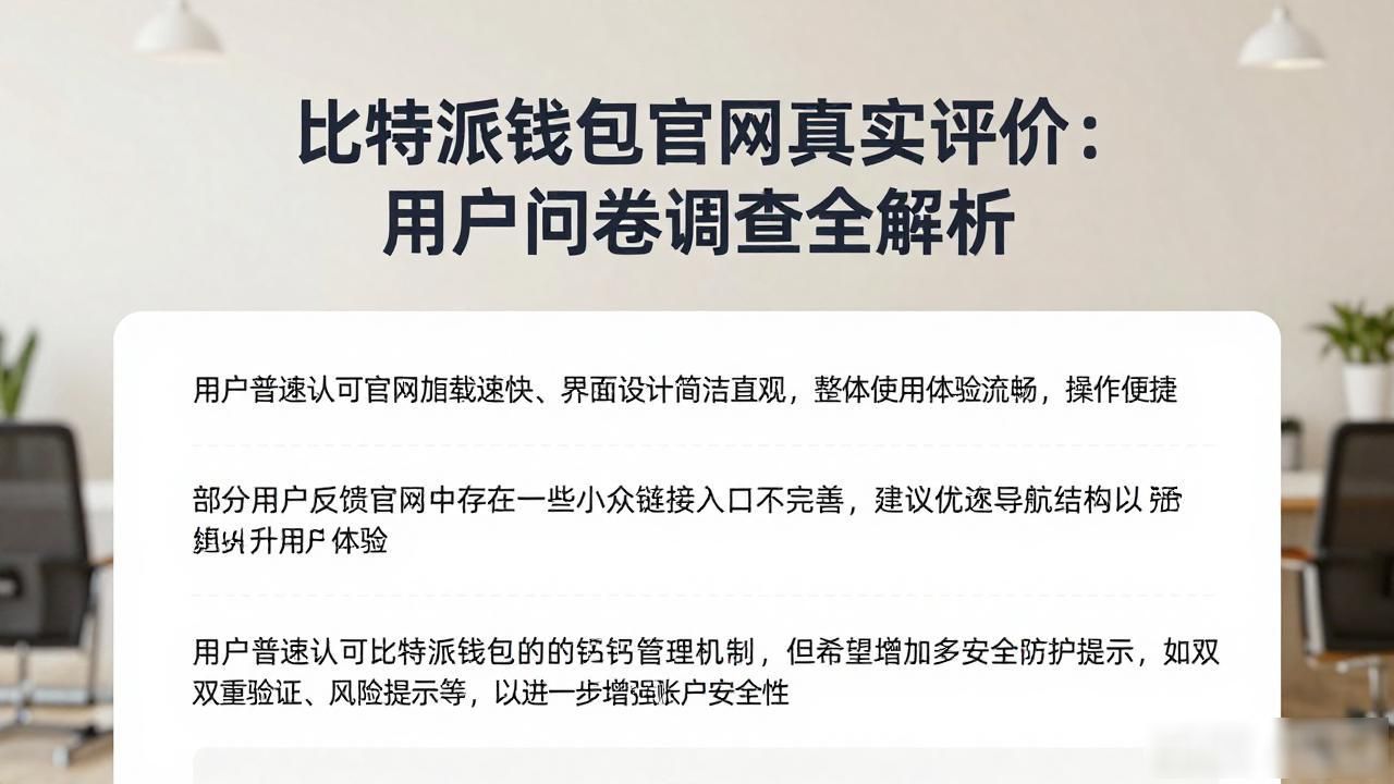 比特派钱包用户调查_比特派钱包多链功能优化_比特派钱包网址的市场问卷与用户反馈