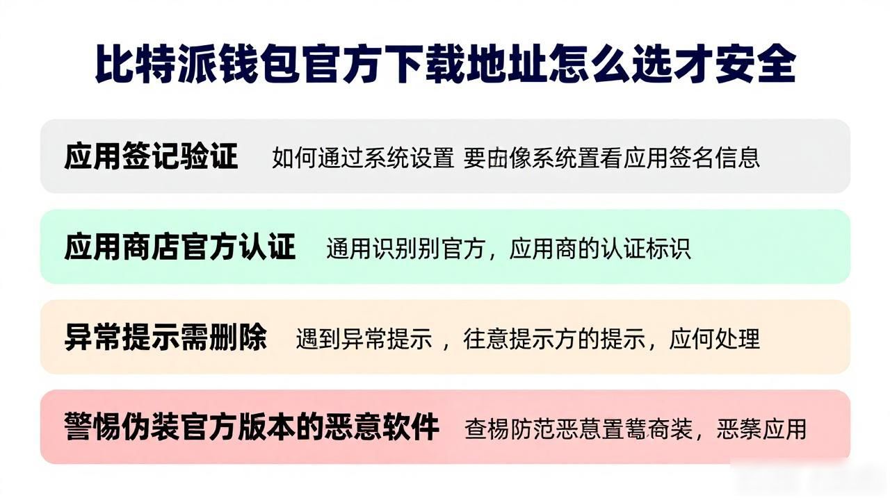比特派钱包官方下载地址怎么选才安全