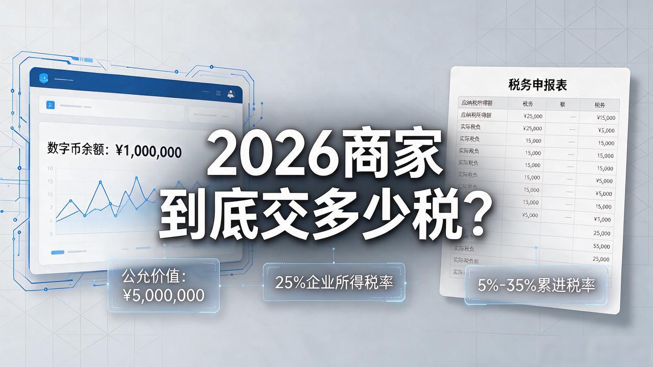 数字货币商家税率最新：2026商家到底交多少税