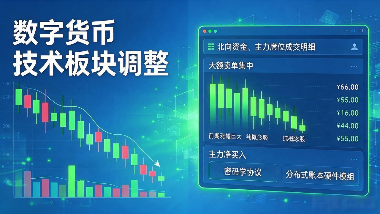 数字货币技术板块调整：这轮洗盘跌到哪，资金会往哪走