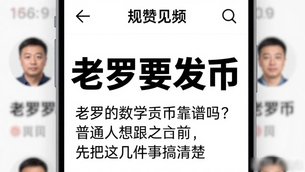老罗的数字货币靠谱吗？普通人想跟之前，先把这几件事搞清楚