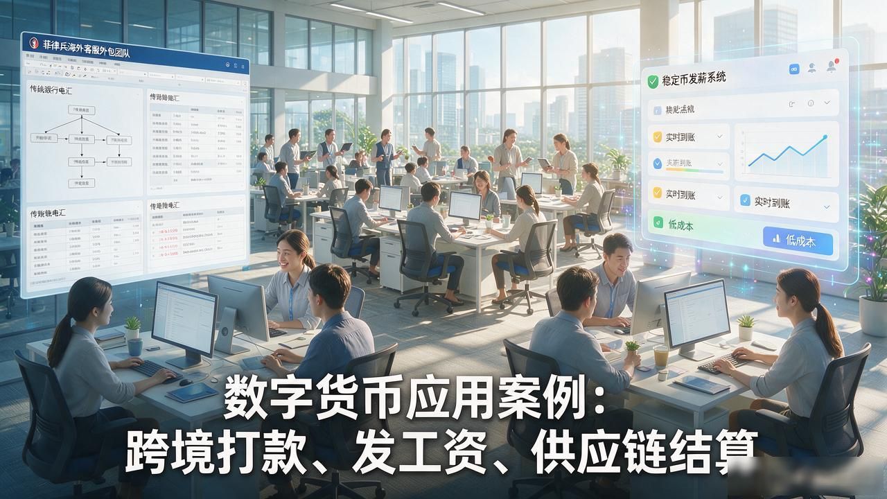 数字货币应用案例_稳定币发薪降低人力成本_USDT跨境汇款手续费对比