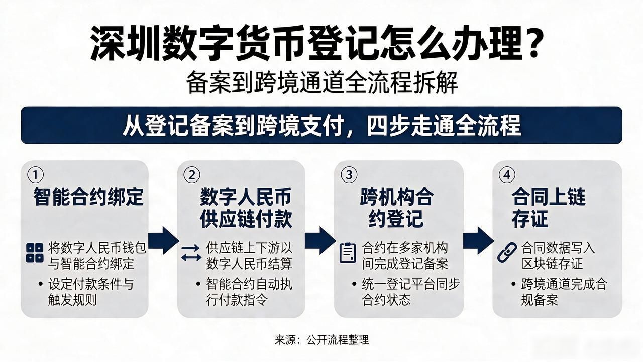 深圳数字货币登记怎么办理？备案到跨境通道全流程拆解