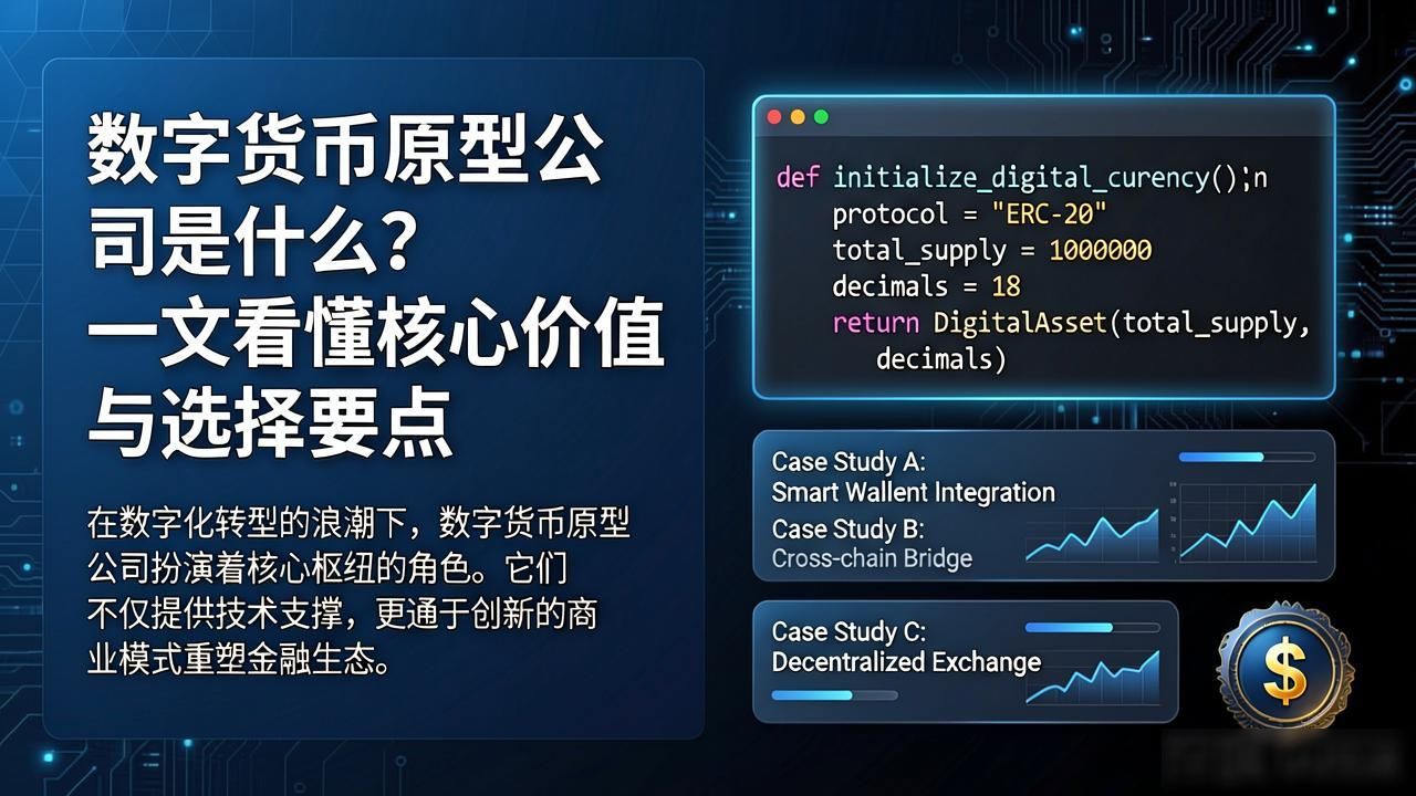 数字货币原型公司是什么？一文看懂核心价值与选择要点
