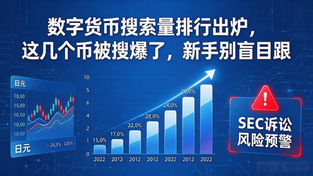 数字货币搜索量排行出炉，这几个币被搜爆了，新手别盲目跟