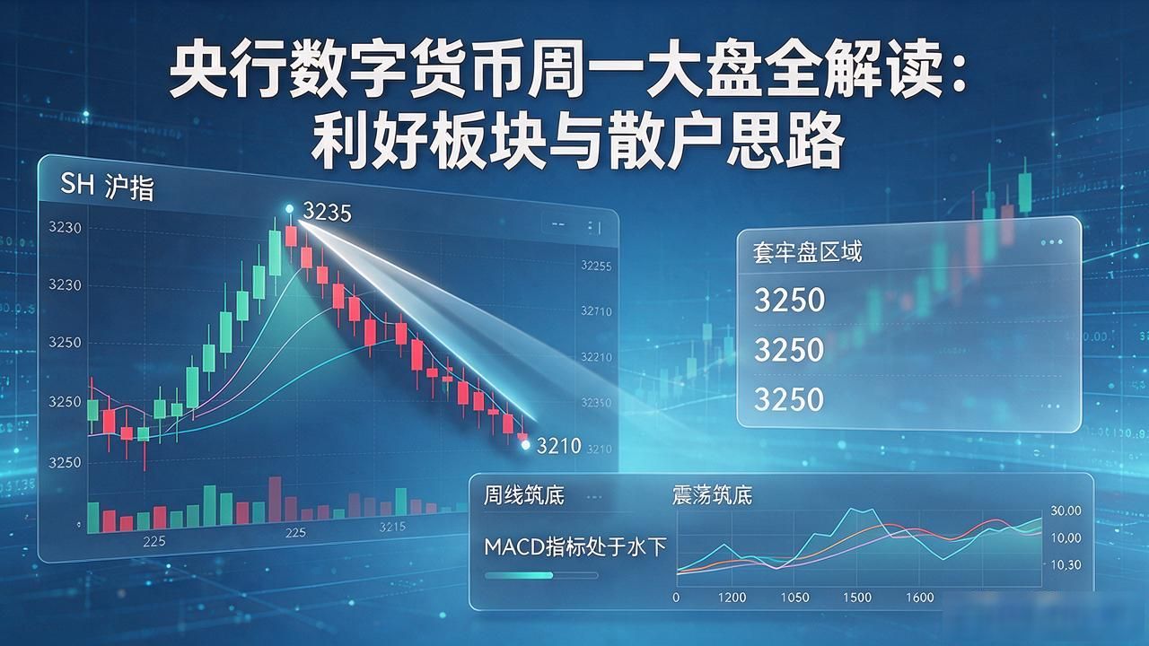央行数字货币周一大盘全解读：利好板块与散户思路