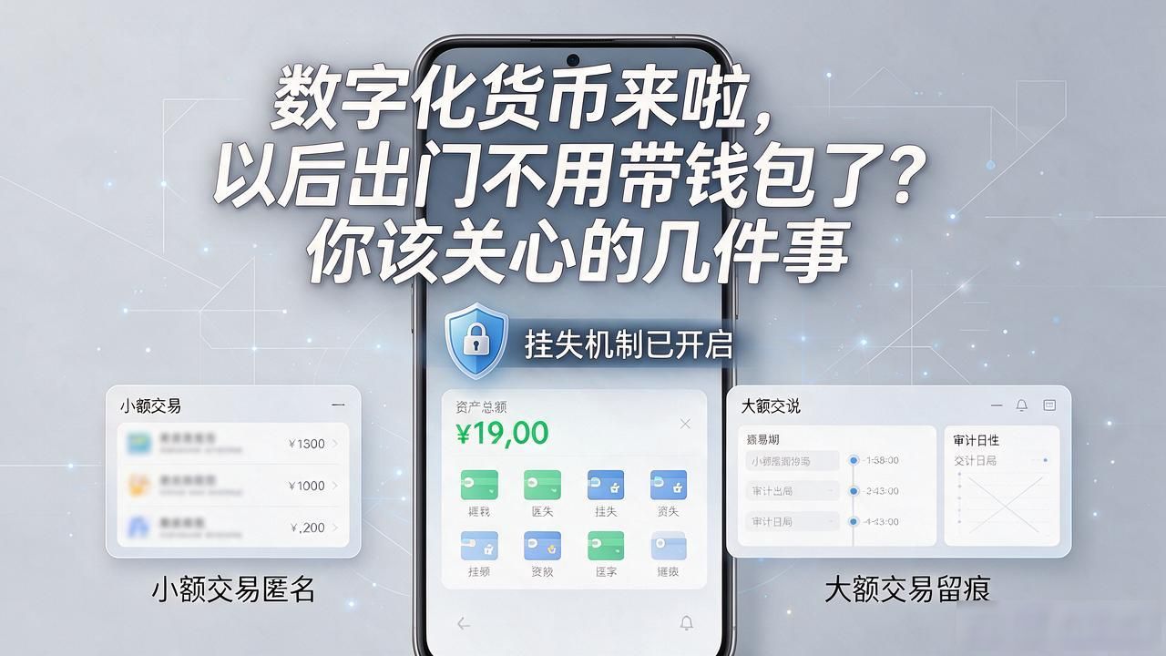数字化货币来啦，以后出门不用带钱包了？你该关心的几件事