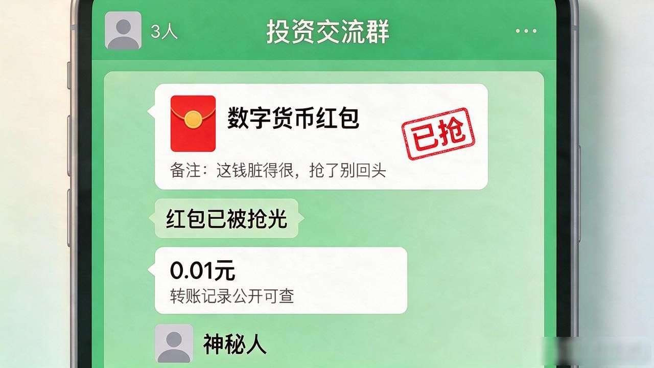 在群里收到骂人的数字货币红包，抢完才看清备注里藏了脏话