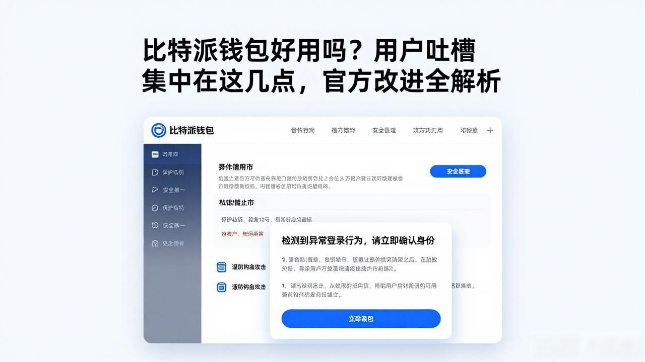 比特派钱包好用吗？用户吐槽集中在这几点，官方改进全解析