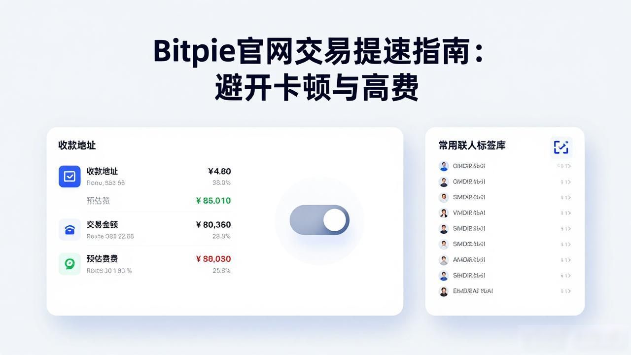 Bitpie官网交易提速指南：避开卡顿与高费