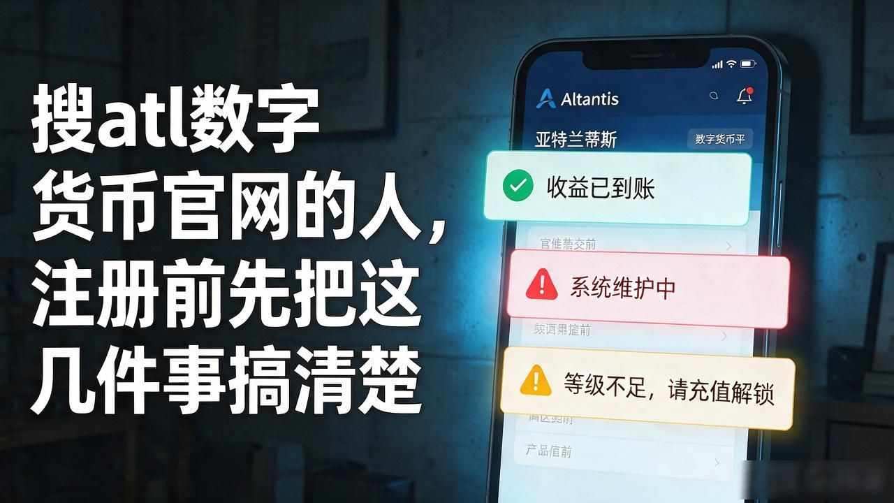 搜atl数字货币官网的人，注册前先把这几件事搞清楚