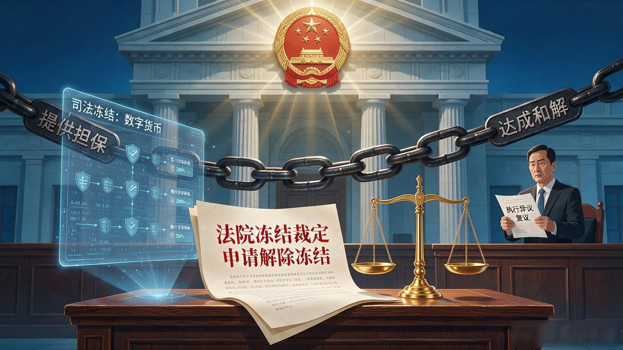 司法冻结的数字货币_法院冻结USDTBTC等数字资产的法律处置程序_数字货币被法院司法冻结后如何申诉