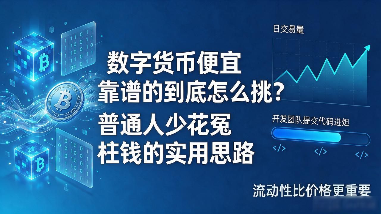 数字货币便宜靠谱的到底怎么挑？普通人少花冤枉钱的实用思路