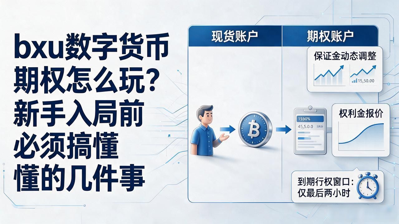 bxu数字货币期权怎么玩？新手入局前必须搞懂的几件事