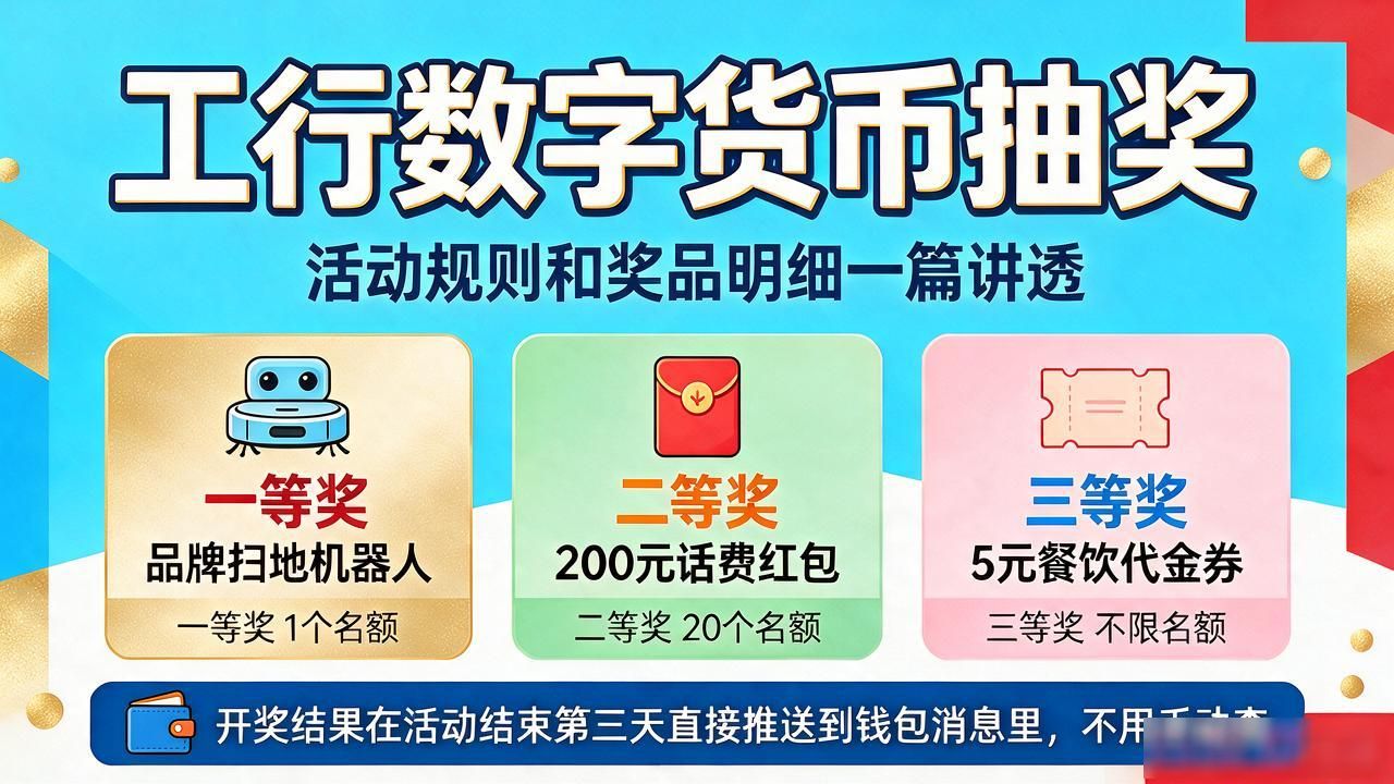 工行数字货币抽奖怎么参加？活动规则和奖品明细一篇讲透