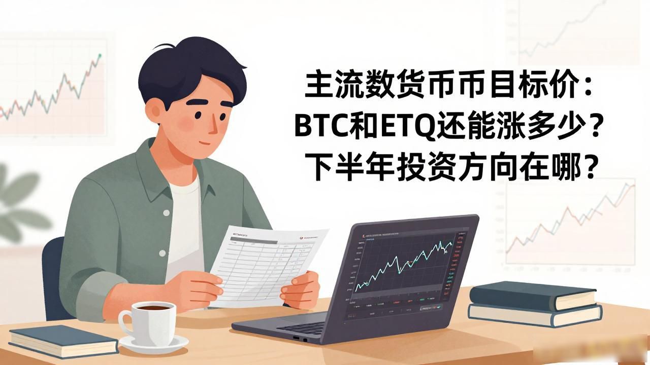 主流数字货币目标价：BTC和ETH还能涨多少？下半年投资方向在哪？