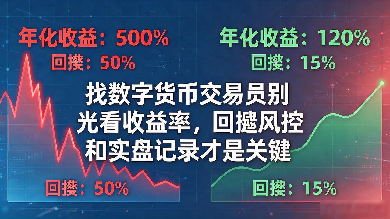 找数字货币交易员_寻找靠谱数字货币交易员_评估交易员关键指标最大回撤盈亏比