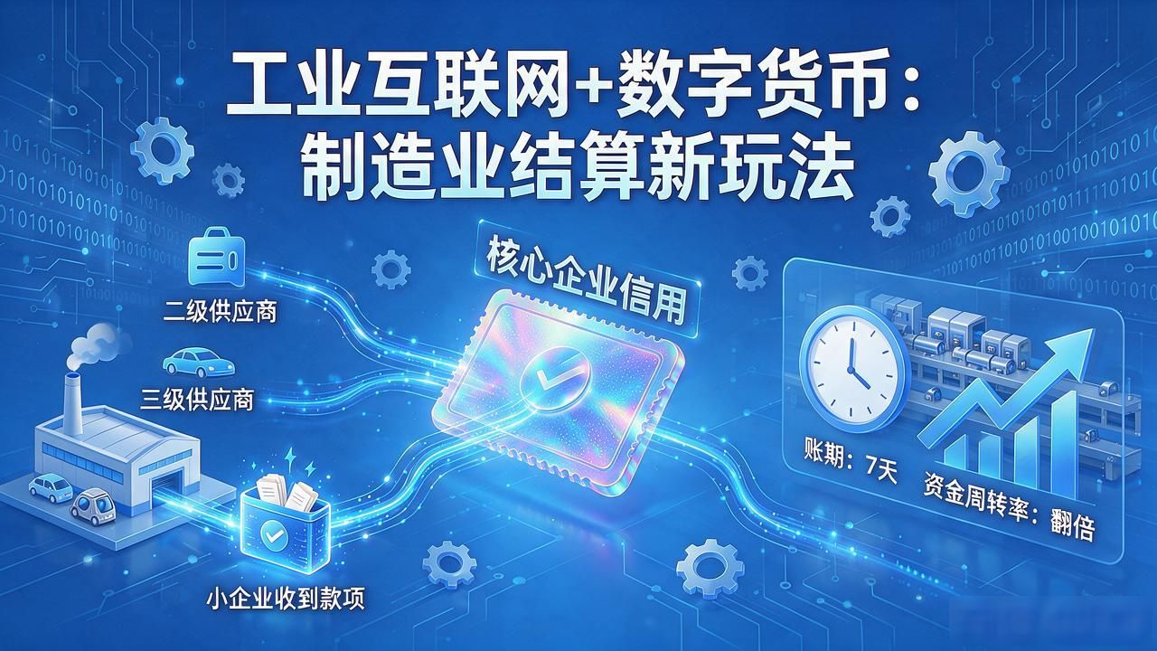 工业互联网和数字货币_供应链金融数字货币应用_工业互联网区块链结算