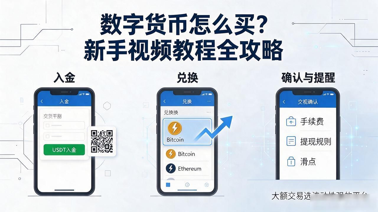 数字货币入手视频讲解_数字货币新手入门购买指南_国内常用数字货币交易所选择