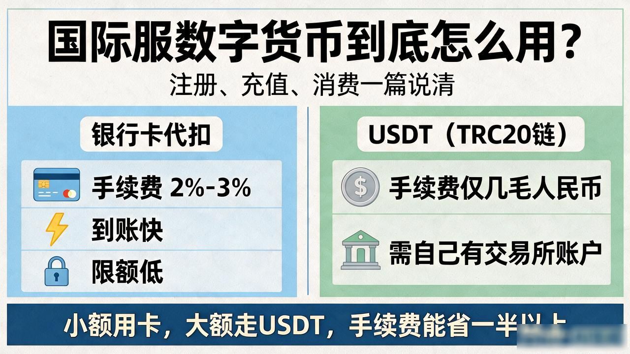 国际服数字货币到底怎么用？注册、充值、消费一篇说清