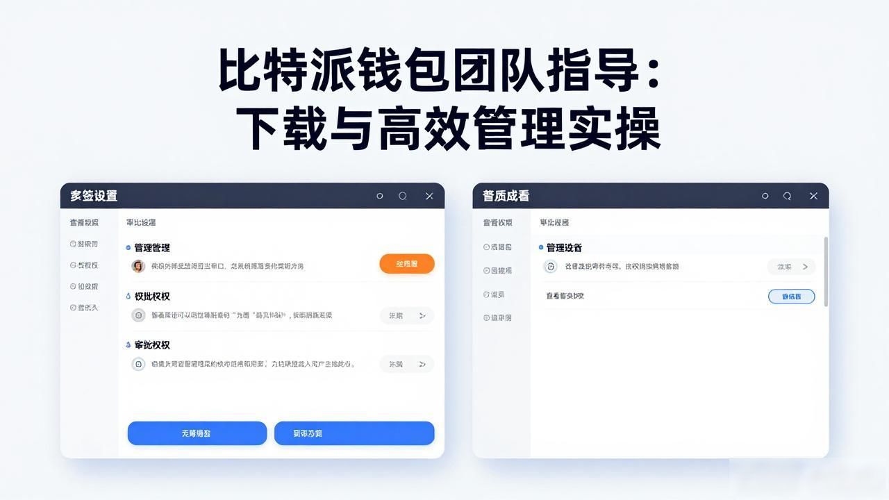 比特派钱包团队指导：下载与高效管理实操