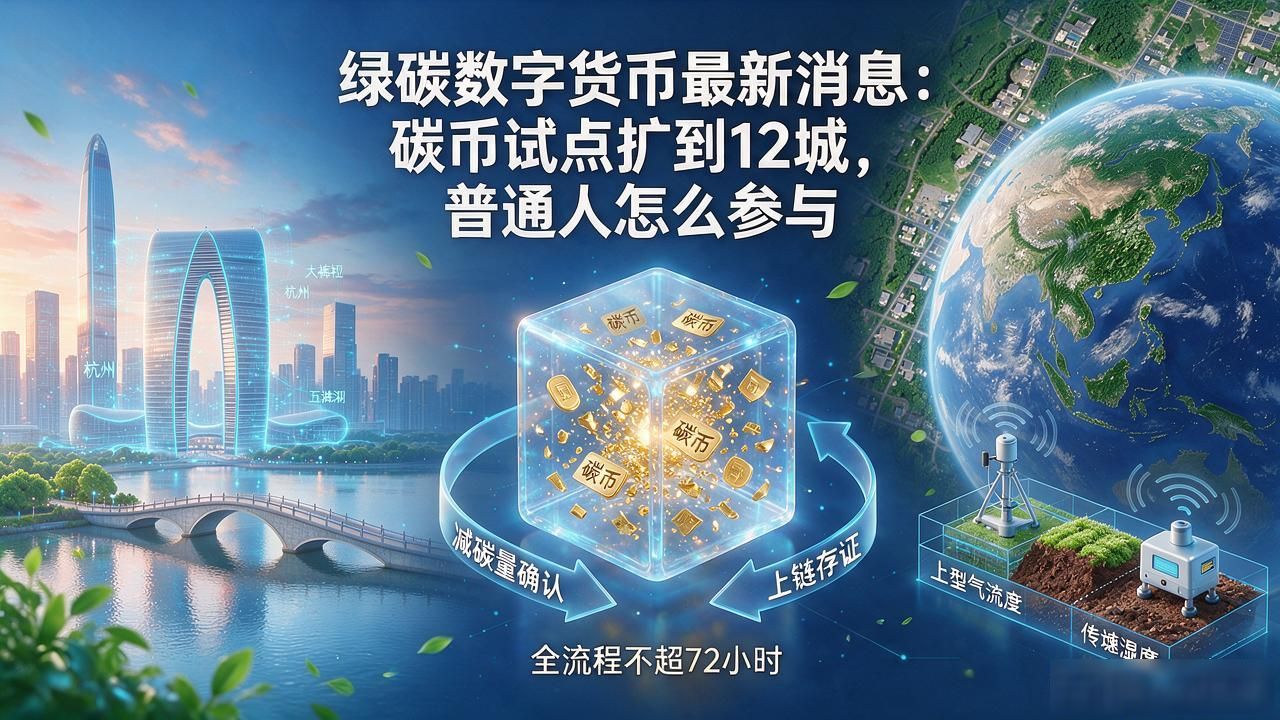 碳币试点城市扩容_绿碳数字货币最新消息_个人碳账户开户