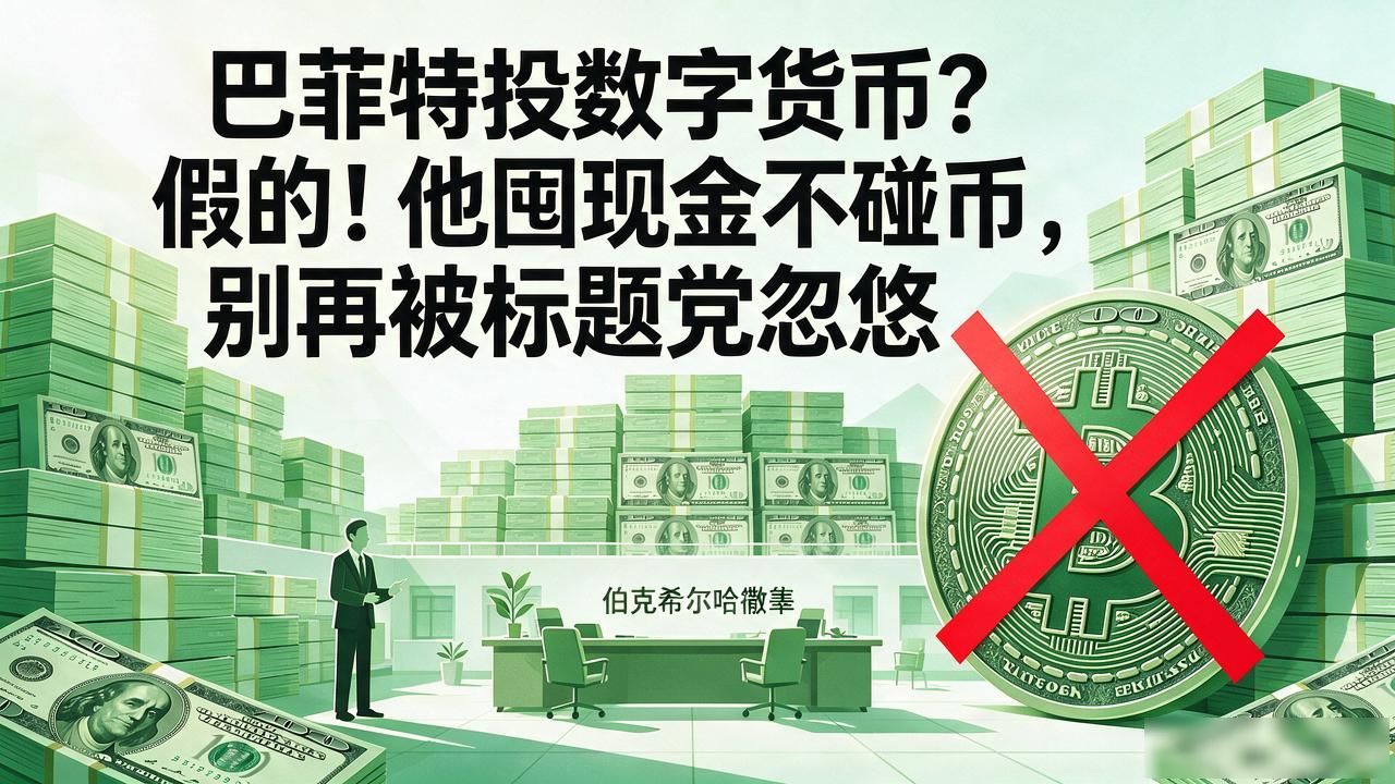 巴菲特投资的数字货币_伯克希尔现金囤积与加密资产无关_巴菲特为什么不投资比特币